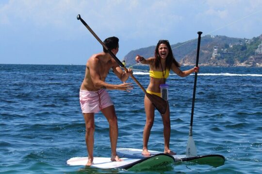 Paddle Boarding At Acapulco´s Bay